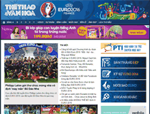 Tablet Screenshot of euro.thethaovanhoa.vn